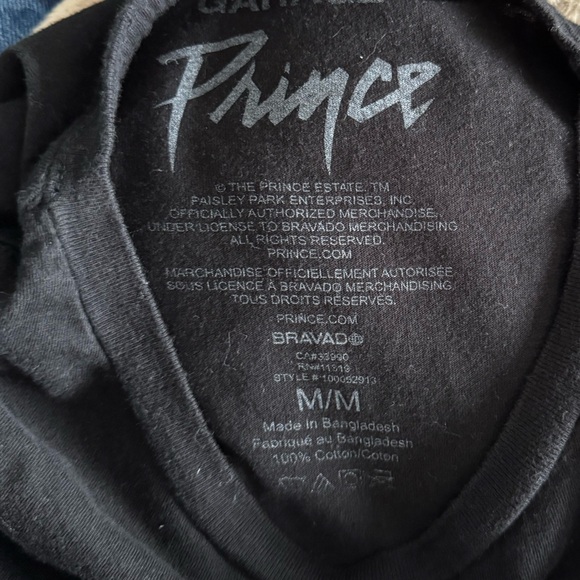 Garage Prince Purple Rain Black Graphic Tee Medium - Picture 4 of 5